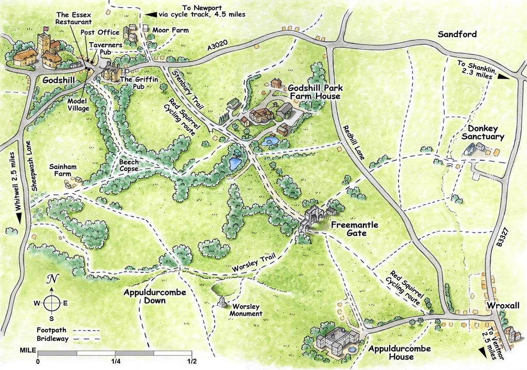 Godshill Park Cottages ภายนอก รูปภาพ